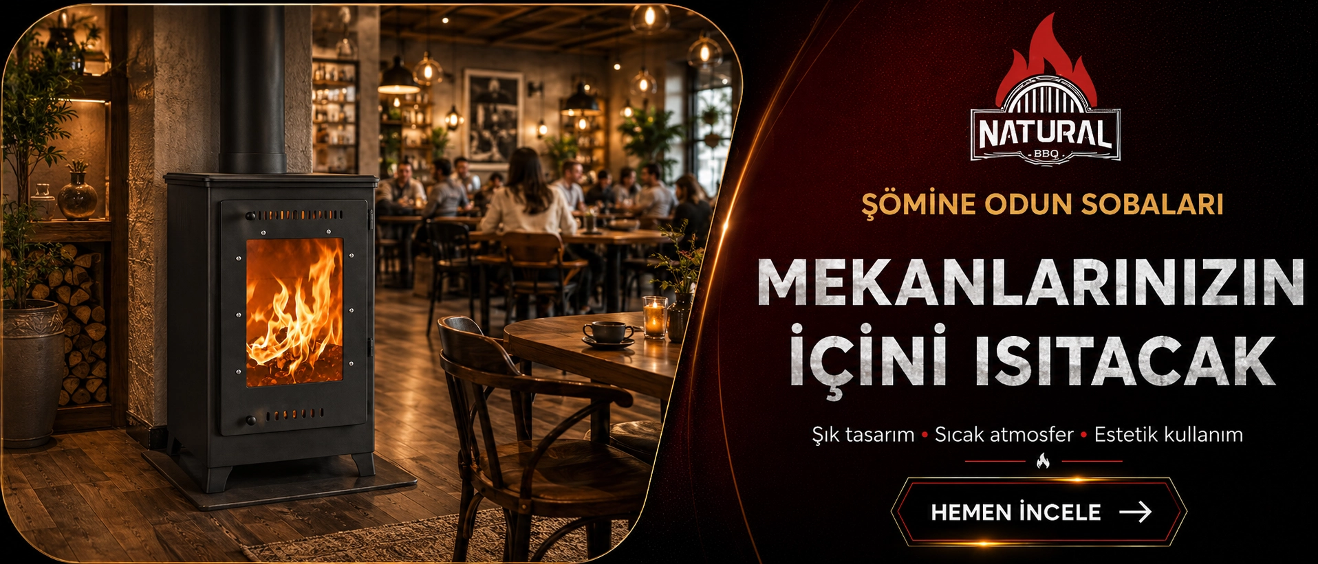 Kayseri Döküm Kuzine Şömine Barbekü